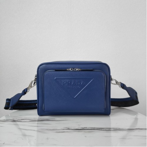 Prada Re-Edition 2005 Saffiano leren tas 2HD052 blauw