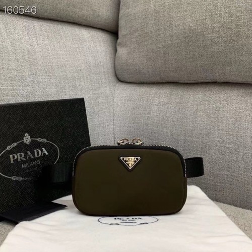 Prada Re-Edition nylon Pocket 82033 donkerbruin