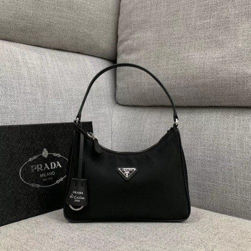 Prada Re-Edition nylon draagtas 91204 zwart