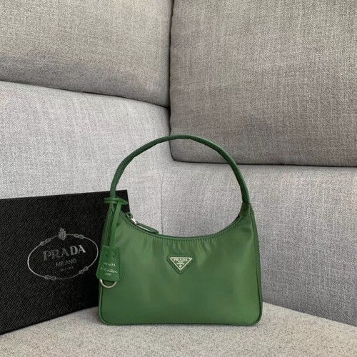 Prada Re-Edition nylon draagtas 91204 groen