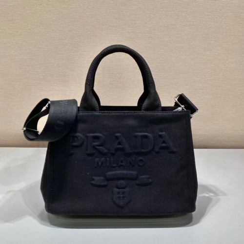 Prada stoffen draagtas 1BA499 zwart