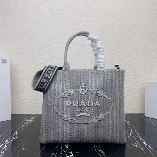 Prada BOODSCHAPPENTAS 1AV332 Zwart&grijs