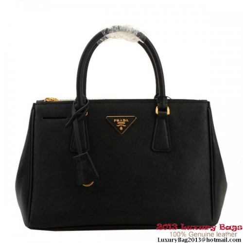 Prada Saffiano Draagtas 30 cm BN1801 - Zwart