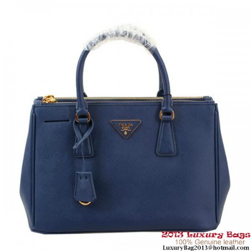 Prada Saffiano Draagtas 30 cm BN1801 - Koningsblauw