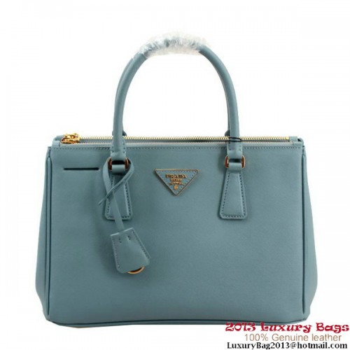 Prada Saffiano Draagtas 30 cm BN1801 - Hemelsblauw