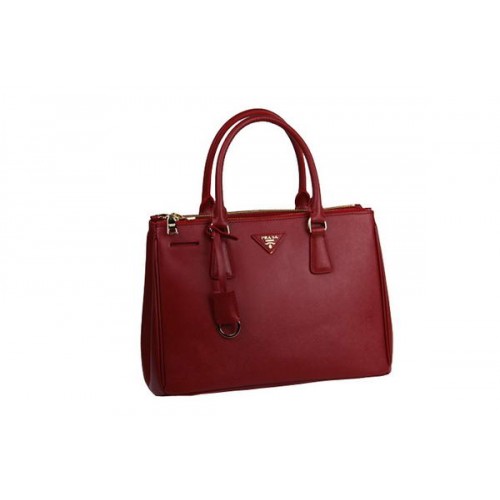 Prada Saffiano Kalfsleren Tote BN2274 Rood