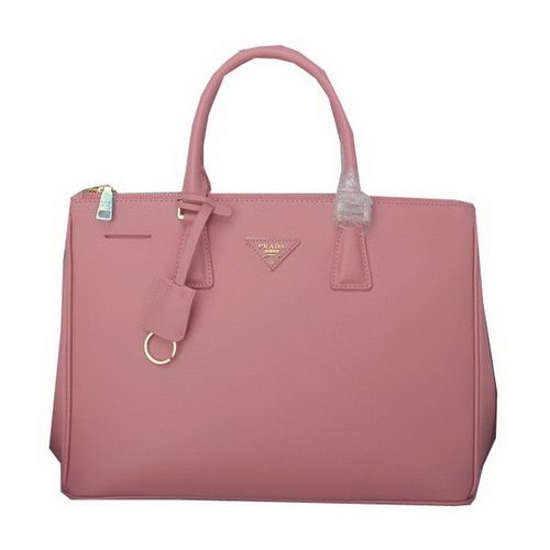 Prada Saffiano kalfsleren draagtas PBN1786 lichtroze