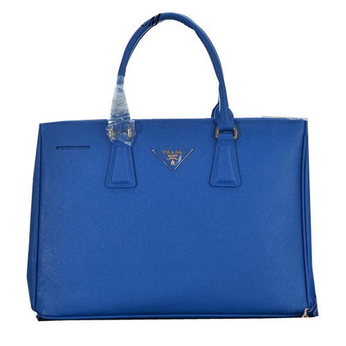 Prada Saffiano kalfsleren draagtas PBN2274 blauw