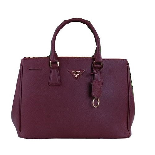 Prada Saffiano kalfsleren draagtas PBN2274 bordeauxrood