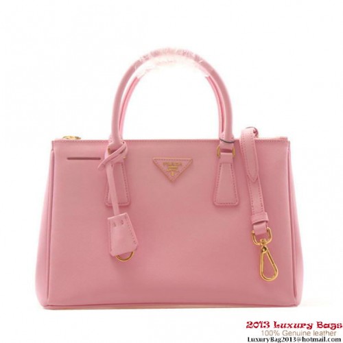 Prada draagtas van saffianoleer 30 cm BN1801 roze