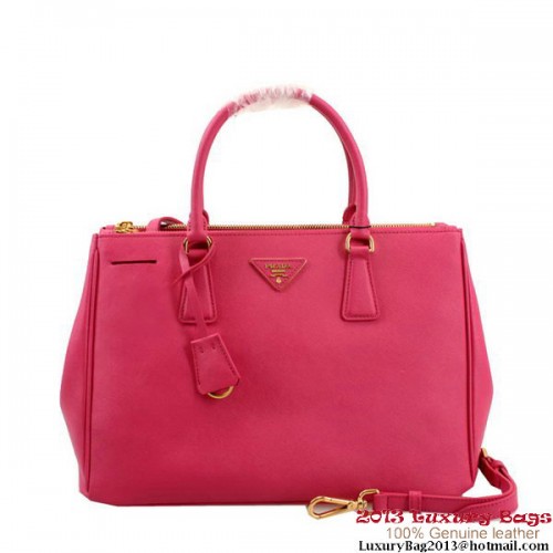Prada Saffiano lederen draagtas 33 cm BN2274 roze