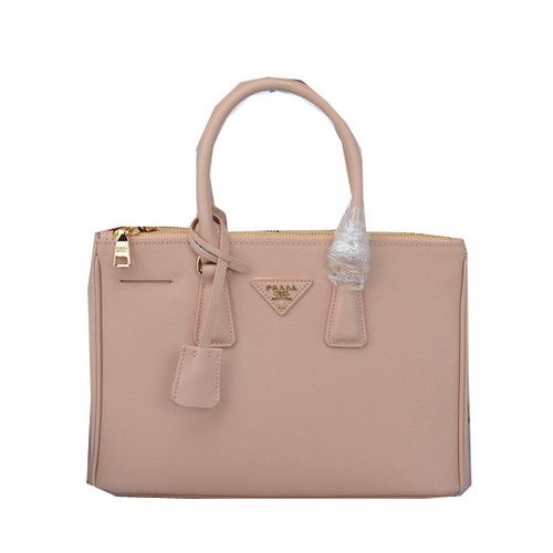 Prada Saffiano Leren Tote Bag PBN1801 Lichtroze