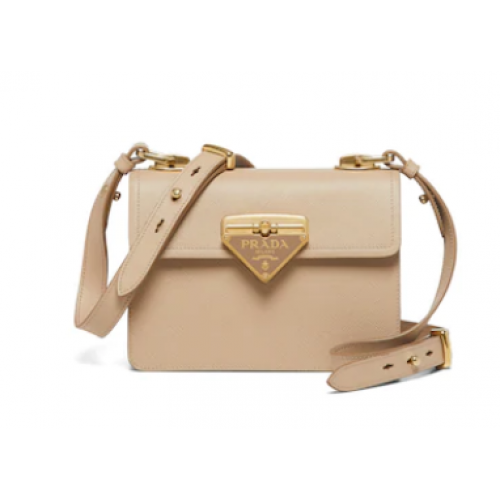 Prada Saffiano leer Prada Symbole tas 1BD270 Biscuits