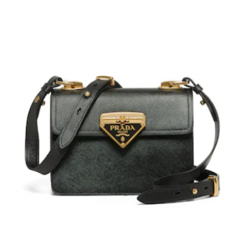 Prada Saffiano leren Prada Symbole tas 1BD270 zwart