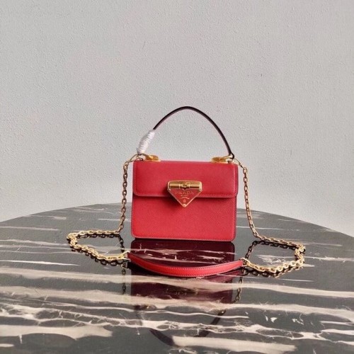 Prada Saffiano leren Prada Symbole tas 1BN021 rood