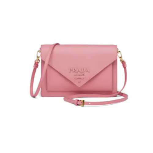 Prada Saffiano leren mini-tas 1BP020 roze