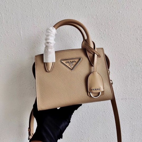Prada Saffiano leren mini-tasje 2BA269 abrikoos