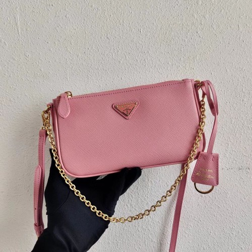Prada Saffiano leren mini schoudertas 2BH171 roze