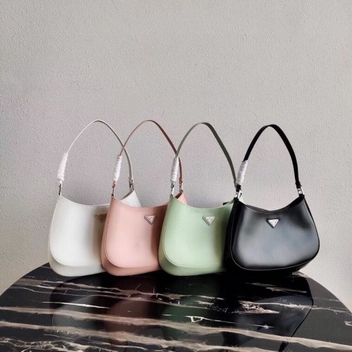 Prada Saffiano leren schoudertas 2BC499 roze