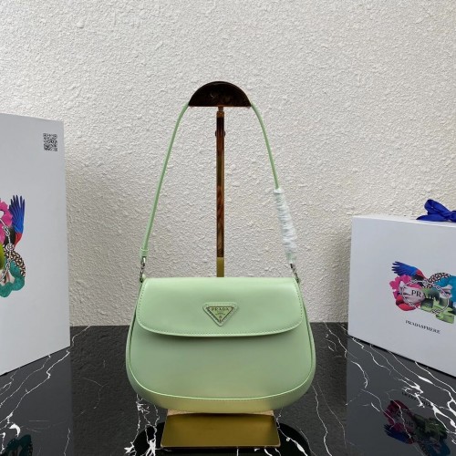 Prada Saffiano leren schoudertas 2BD311 groen