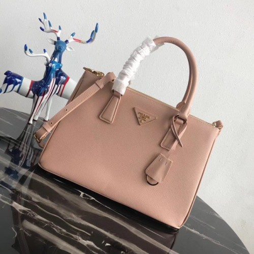 Prada Saffiano originele lederen draagtas 1BA1801 lichtroze