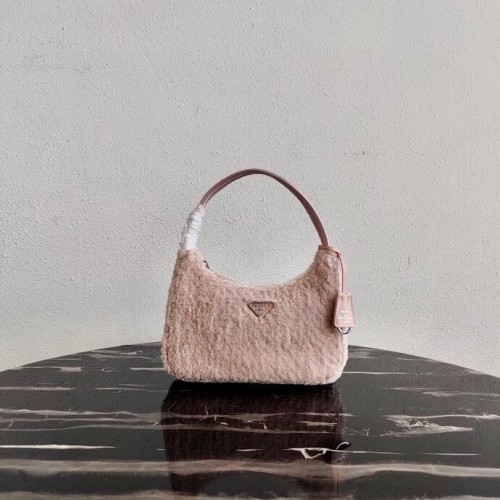 Prada Shearling draagtas mini-tas 1NE515 roze