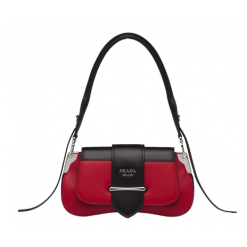 Prada Sidonie leren schoudertas 1BD168 rood