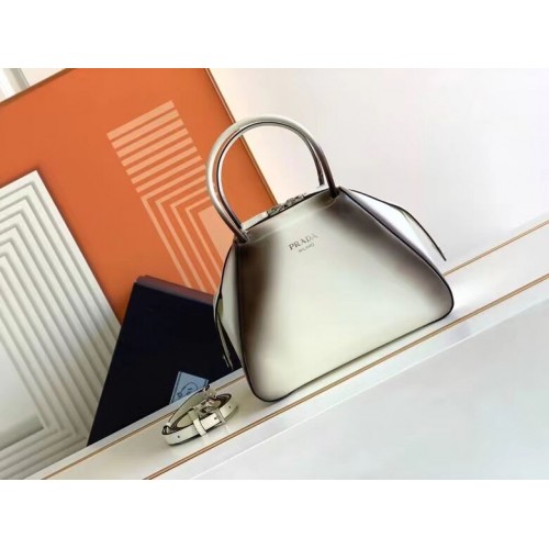 Prada leren draagtas 1BD663A wit