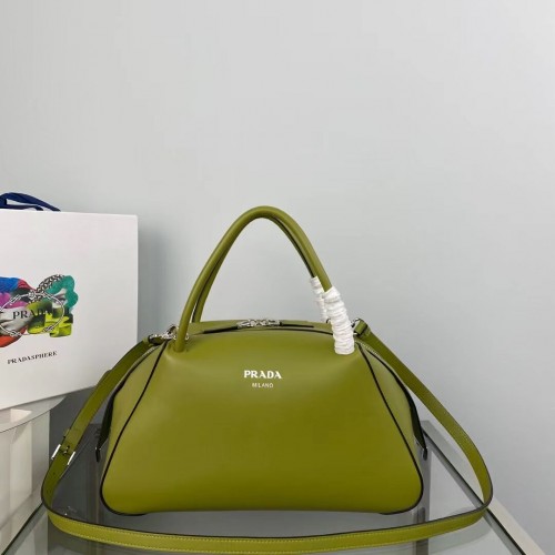 Prada leren Supernova handtas 1BD665 groen