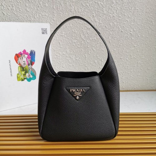 Prada originele leren draagtas 1BC127 zwart