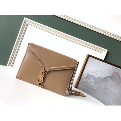 SAINT LAURENT Cassandra leren schoudertas 532750 Camel