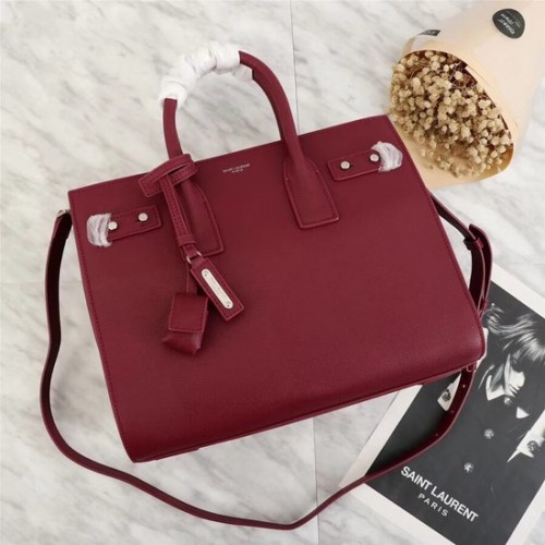 SAINT LAURENT Sac de Jour Slouch klein generfd leer 5711 rood