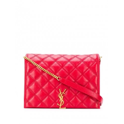 SAINT LAURENT leren schoudertas Y579607 rood