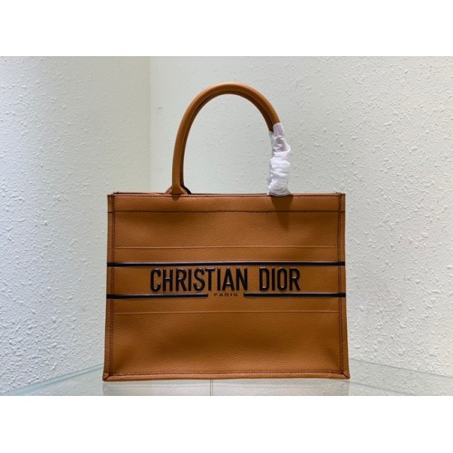 KLEINE DIOR BOOK TOTE leer C1287-33 bruin
