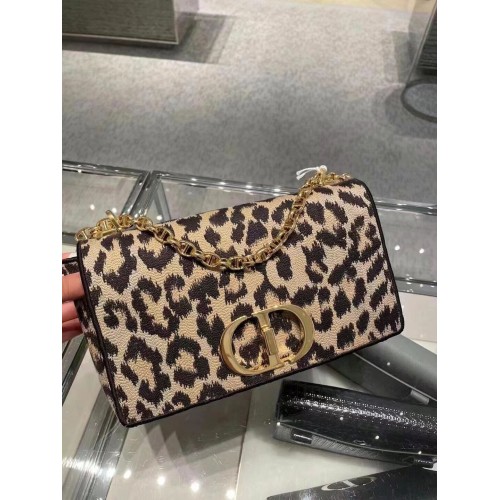 KLEINE DIOR CARO-TAS Beige veelkleurig Mizza geborduurd fluweel M9241UTHG