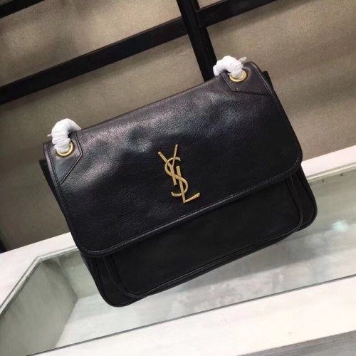 Saint Laurent Niki Large Monogram schoudertas 2829 zwart