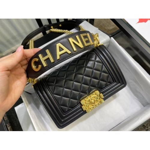 Chanel handtas AS67085 zwart voor jongens