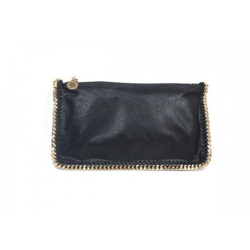Stella McCartney 865 zwarte Falabella PVC vouwkoppeling