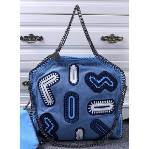 Stella McCartney Denim Tote Bag SM809 Blauw
