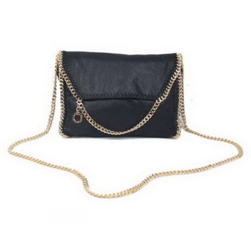 Stella McCartney Falabella zwarte PVC schoudertas 875 goud