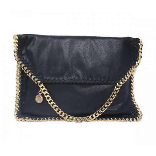 Stella McCartney Falabella zwarte PVC schoudertas 876 goud