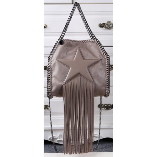 Stella McCartney Falabella mini-draagtas met franjes SM8865 kaki