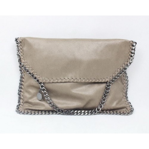 Stella McCartney Falabella kaki PVC schoudertas 876 zilver