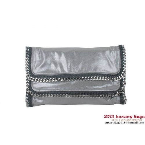 Stella McCartney Falabella PVC Fold Over Clutch 812L Zilver