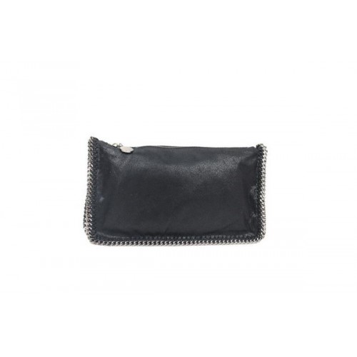 Stella McCartney Falabella PVC Fold Over Clutch 865 Zwart