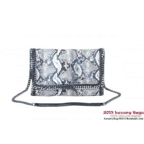 Stella McCartney Falabella Snake PVC schoudertas 822 grijs
