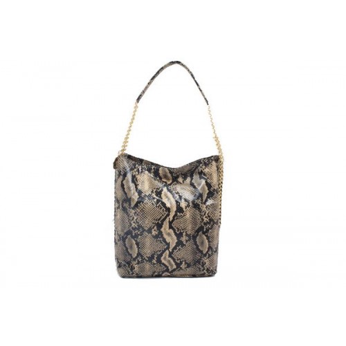 Stella McCartney slangenleren hobo tas 836 abrikoos