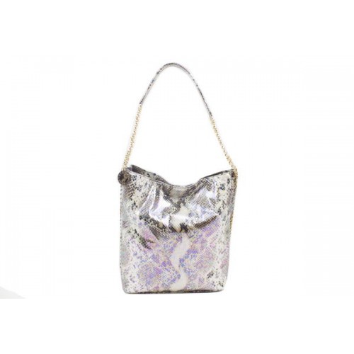 Stella McCartney slangenleren hobo tas 836 beige