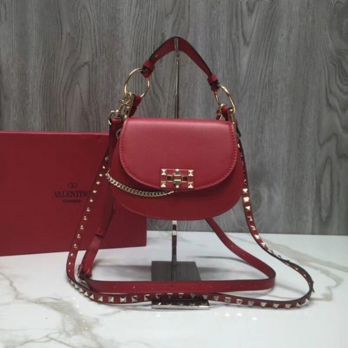 VALENTINO Candy gewatteerde leren schoudertas V3412 rood