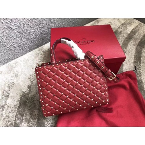 VALENTINO Candystud gewatteerde leren tas 0061 rood